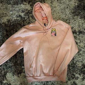 Sailor Moon Hoodie Pink with Stain